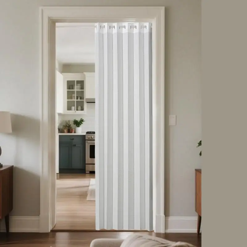 Space Saving Doorway Drape Translucents Design Maintains Natural Light While Dividing Room