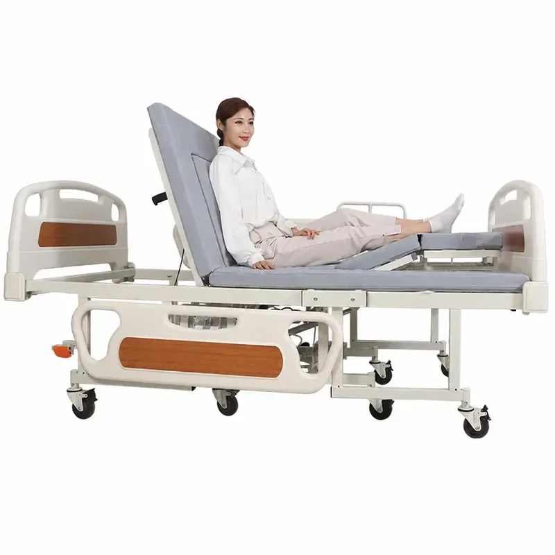 Electric Nursing Bed for Elderly Household Multi Functional Paralysis Care Bed with Automatic Urine Collection Wheelchair