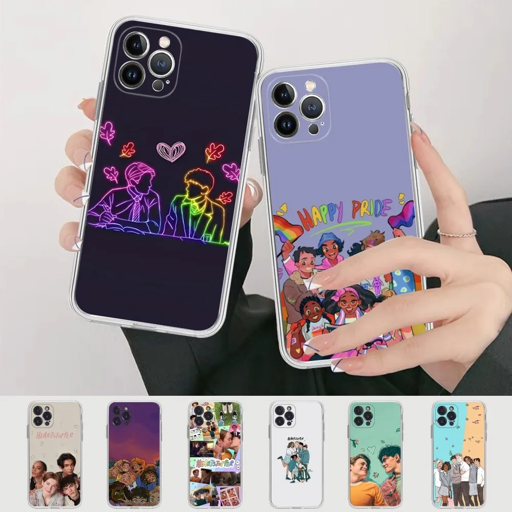 H-Heart-stopper Phone Case For iPhone XR X XS Max 14 13 Pro Max 11 12 Mini 6 7 8 plus SE 2020 Printing Cover