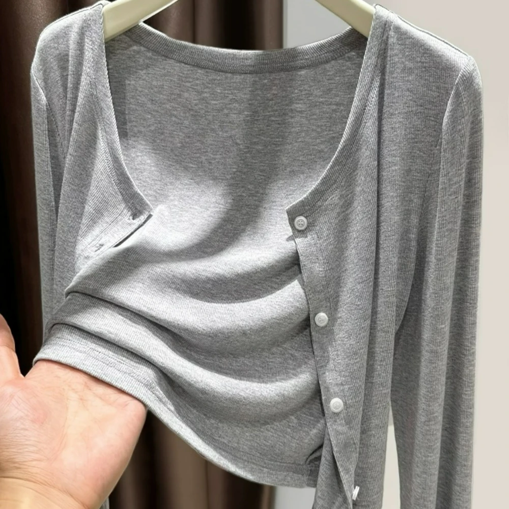 

Spring And Summer Thin Modal Small Cardigan Shawl Sunscreen Shirt Top