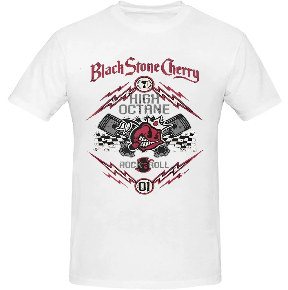 Black Stone Cherry High Octane T-Shirt Short Sleeve Top Graphic Tee Printed T-Shirt for Men Black