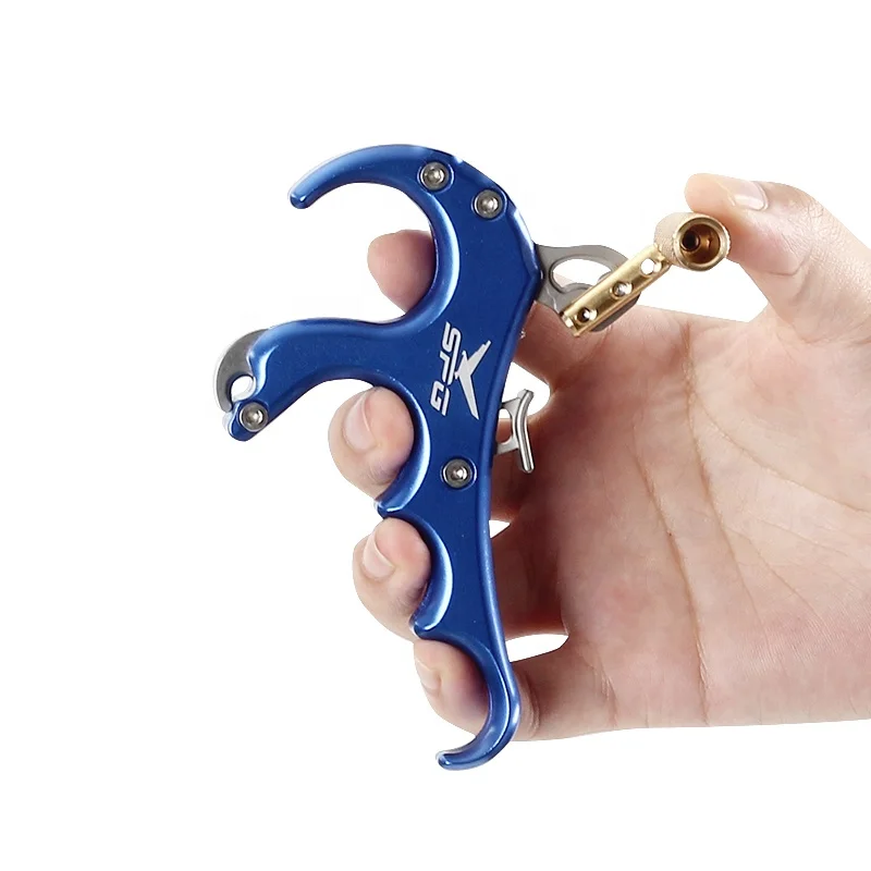 Archery Bow Release Professional Target Compound Bow Shooting Accessories 4 Finger Traget Compound Bow Thumb Release