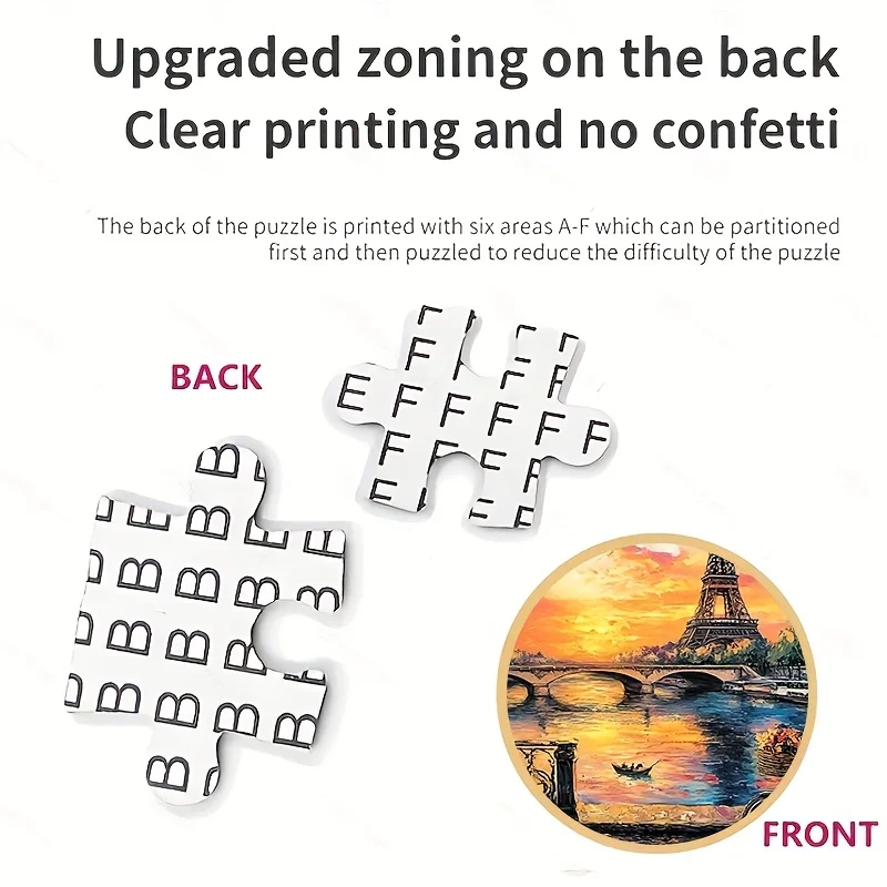 Artystyczny Puzzle z Motywem Paryża, Wieża Eiffla, Zachód Słońca, Scena z Sztalugą, Gra dla Dorosłych, Motyw Miejski, Gra Intelektualna, Dekoracja Domu, Rozrywka