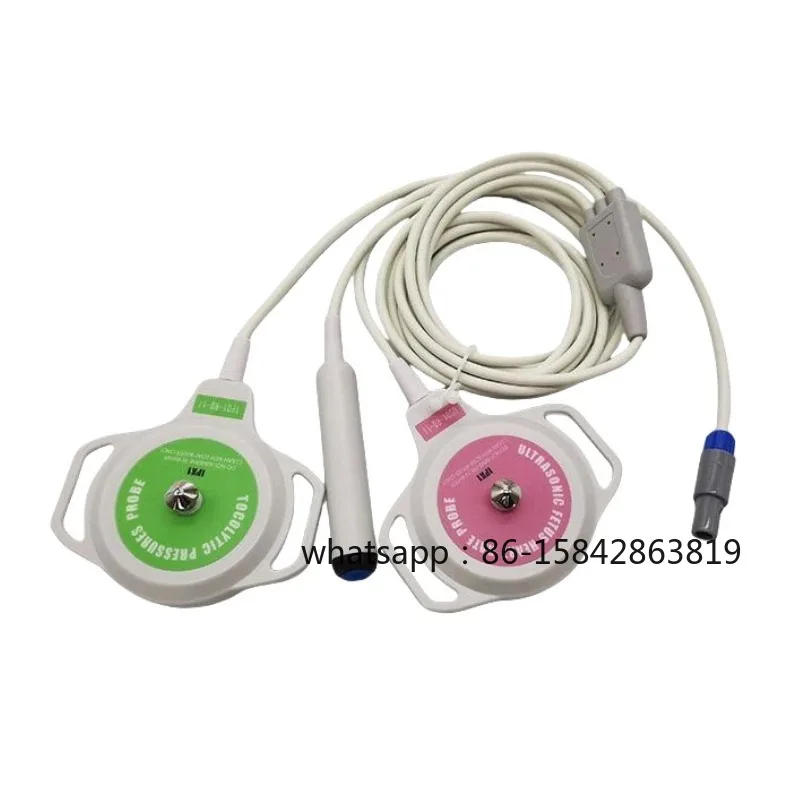 Contec Fetal Ultrasound US TOCO Transducer Probe for CMS800G New Version Compatible, Lemo 6-Pin Connector