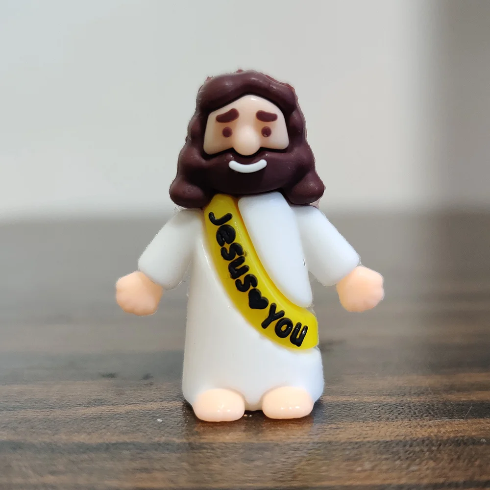 20/100Pcs Jesus Loves You Mini Figurines | Easter Egg Filling Stuffers Sunday School Party Favors Hide And Seek Game Gifts