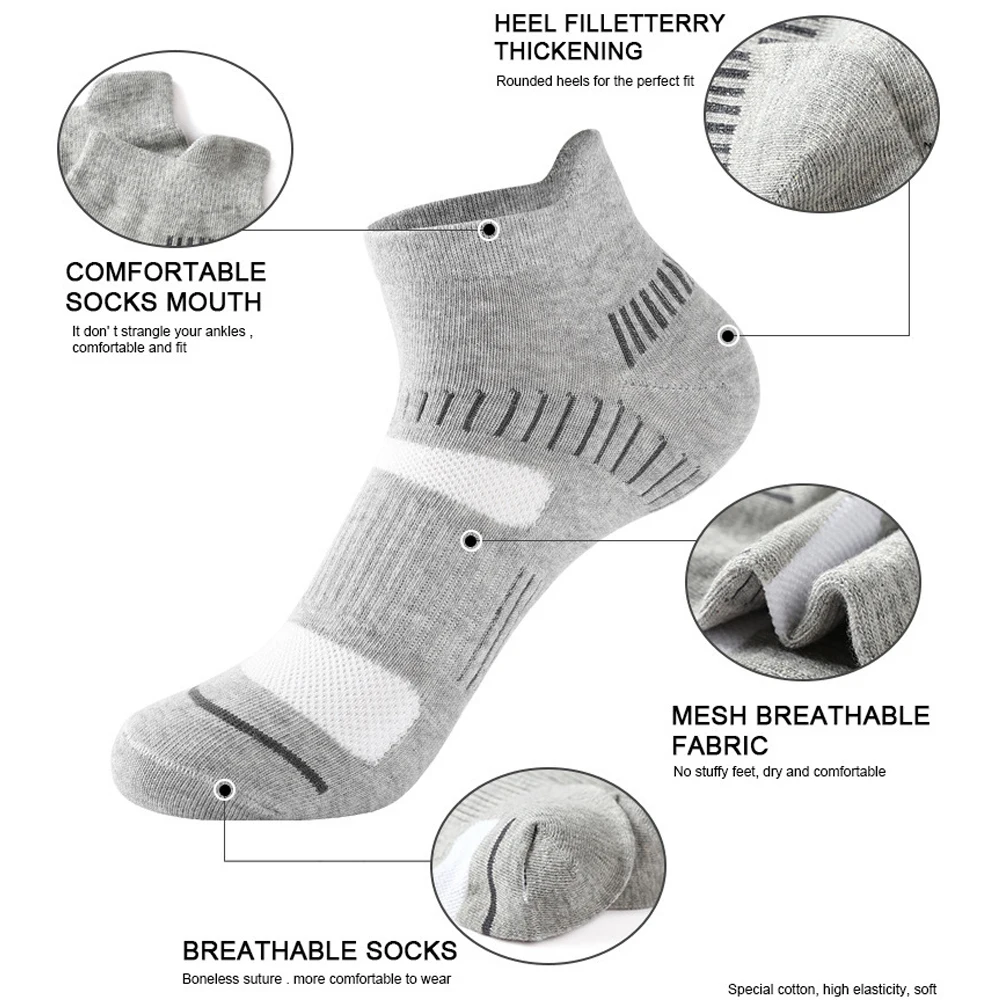 Men's Trendy Striped Sport Socks 5/10 Pairs Multicolor Breathable Comfortable for Running Basketball Gym And Casual Wear view 2