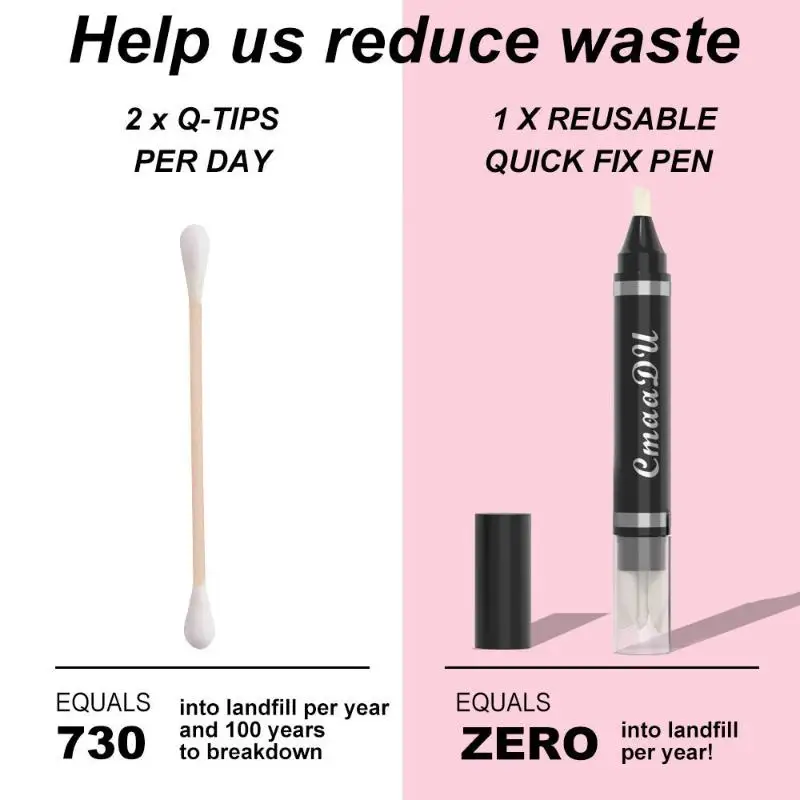 1PC Double-headed Eyeliner Repair Makeup Remover Pencil Universal Accurate Removal For Lip Lines & Eyebrows Beauty Care Tool..~