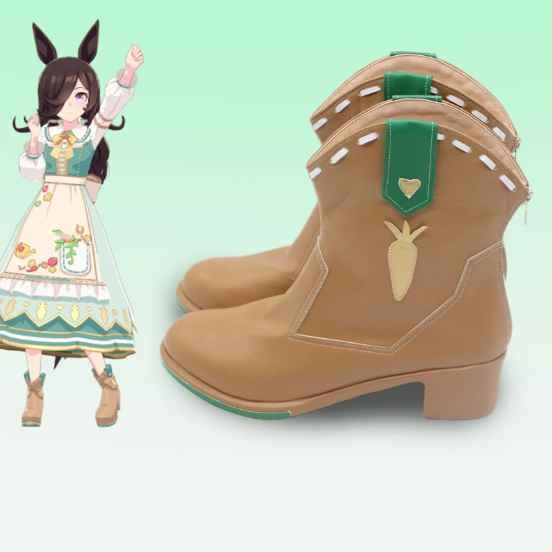 Juego Pretty Derby Rice Shower, zapatos de Cosplay, botas, asesino negro con rotura de registro para fiesta de Halloween, mujeres y hombres adultos