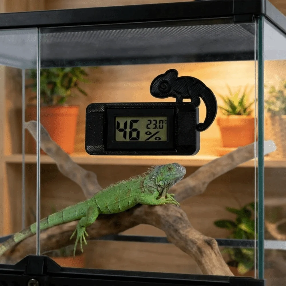 Magnetic Reptile Thermometer Digital Display High Accurately Temperature Control Device Mini Temperature Humidity Meter