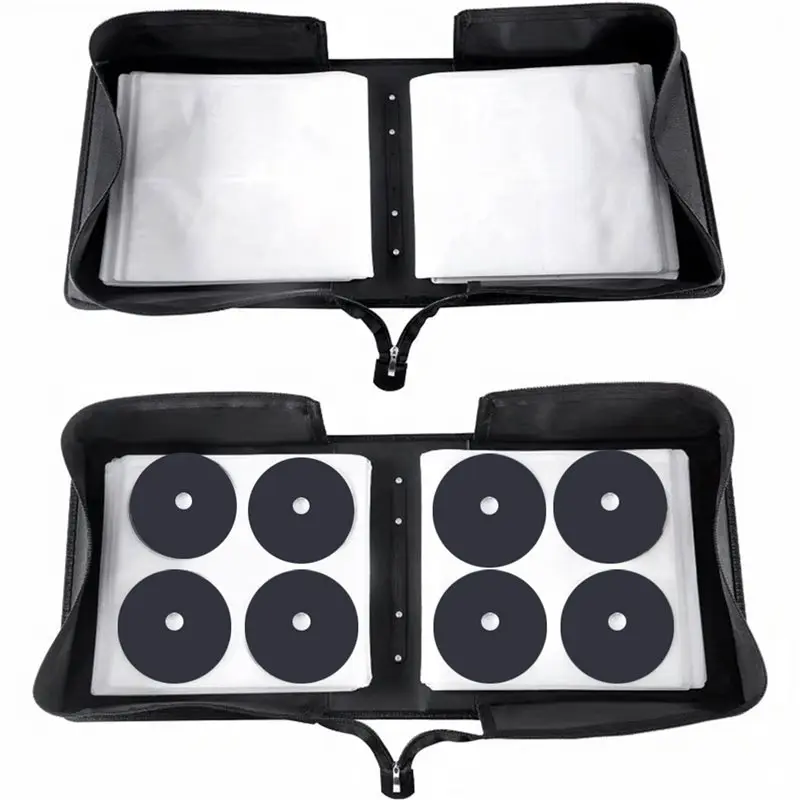 T23C 2X 400 Capacity CD/DVD Storage Organizer Case Portable, High Capacity CD Holder For Home And Travel