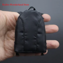 Black Color 1/6 Scale Classic Business Bag Student Zipper Backpack Casual Bag Accessory Model for 12 inches Action Figure