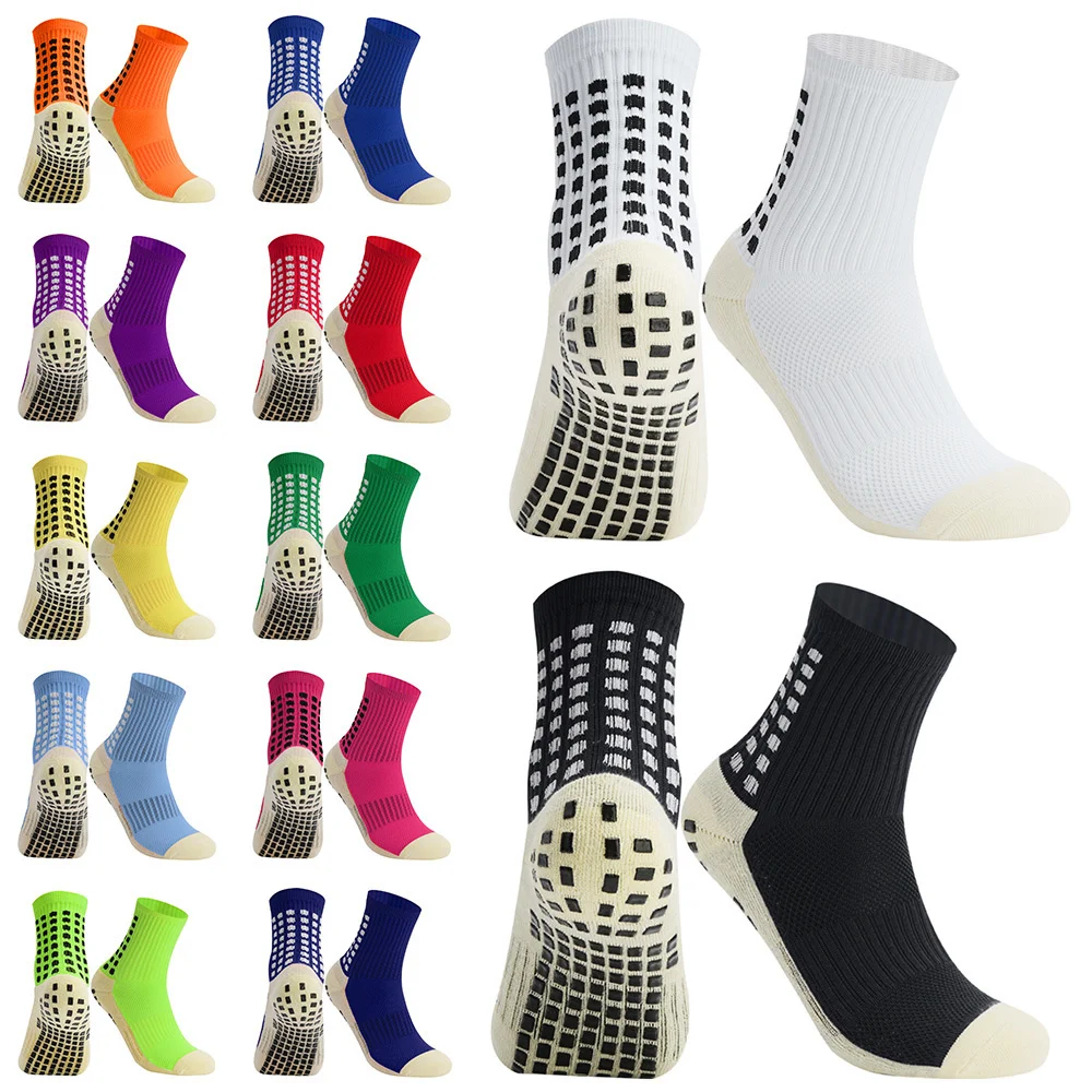 

Men Women Sports Football Socks Silicone Non-Slip Grip Soccer Socks calcetas antideslizantes de futbol