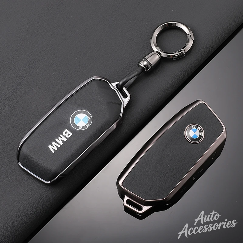 TPU Alloy Car Key Case Cover Protection Shell Keychain For BMW 2 4 5 7 Series IX XM X3 X4 X5 X6 X7 I5 I7 IX1 IX2 M5 XM X5M X6M view 6