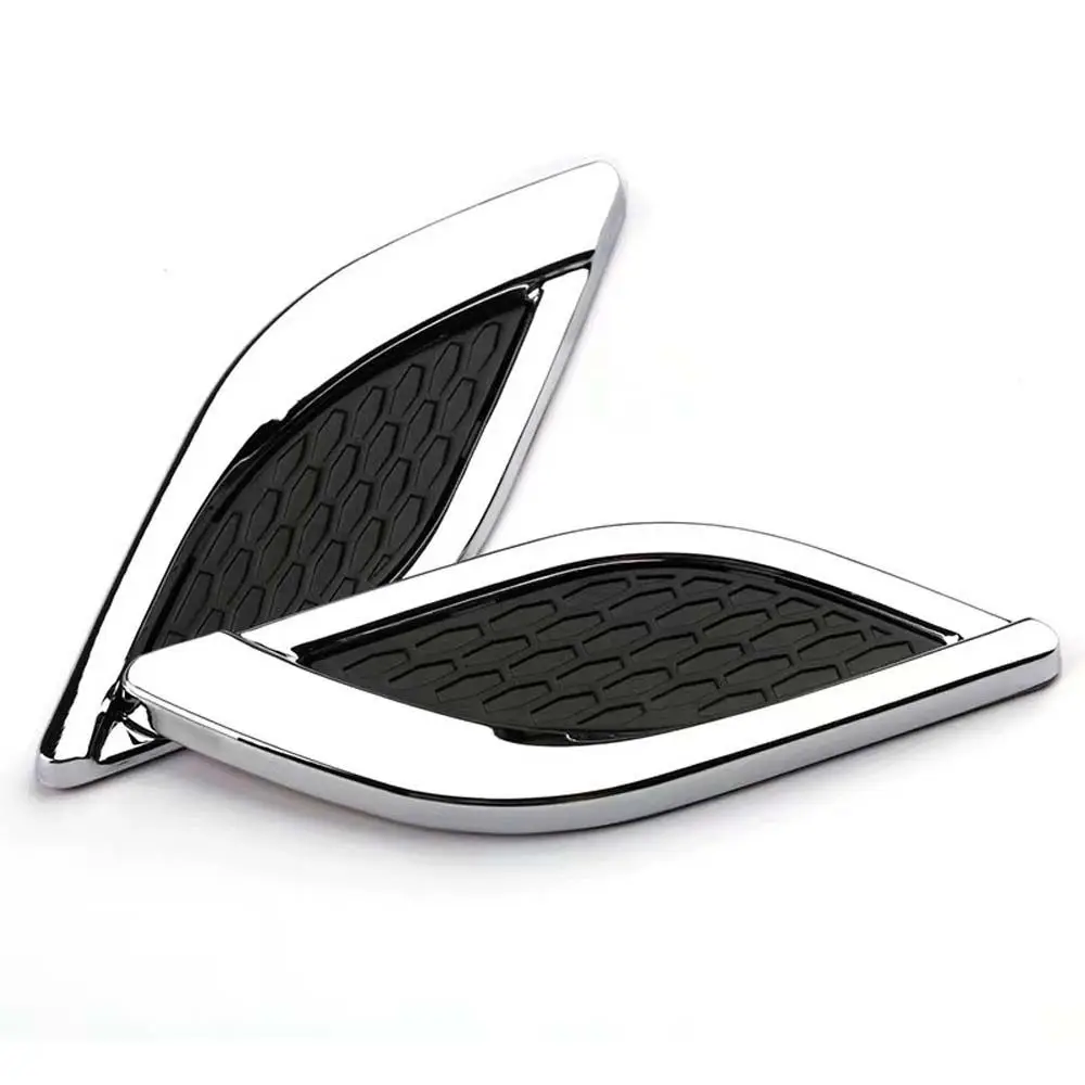 Fake Air Outlet Fake side outlet hood Shark Gill Sticker 3D Car Sticker Modified Accessories Car Leaf Board Decoration