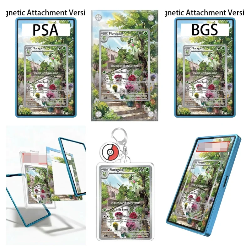 Étui de protection en acrylique recyclable pour porte-clés, idéal pour les fans d'art d'anime Pokémon Paldea Evolved Floragato – Cadeau pour collectionneurs
