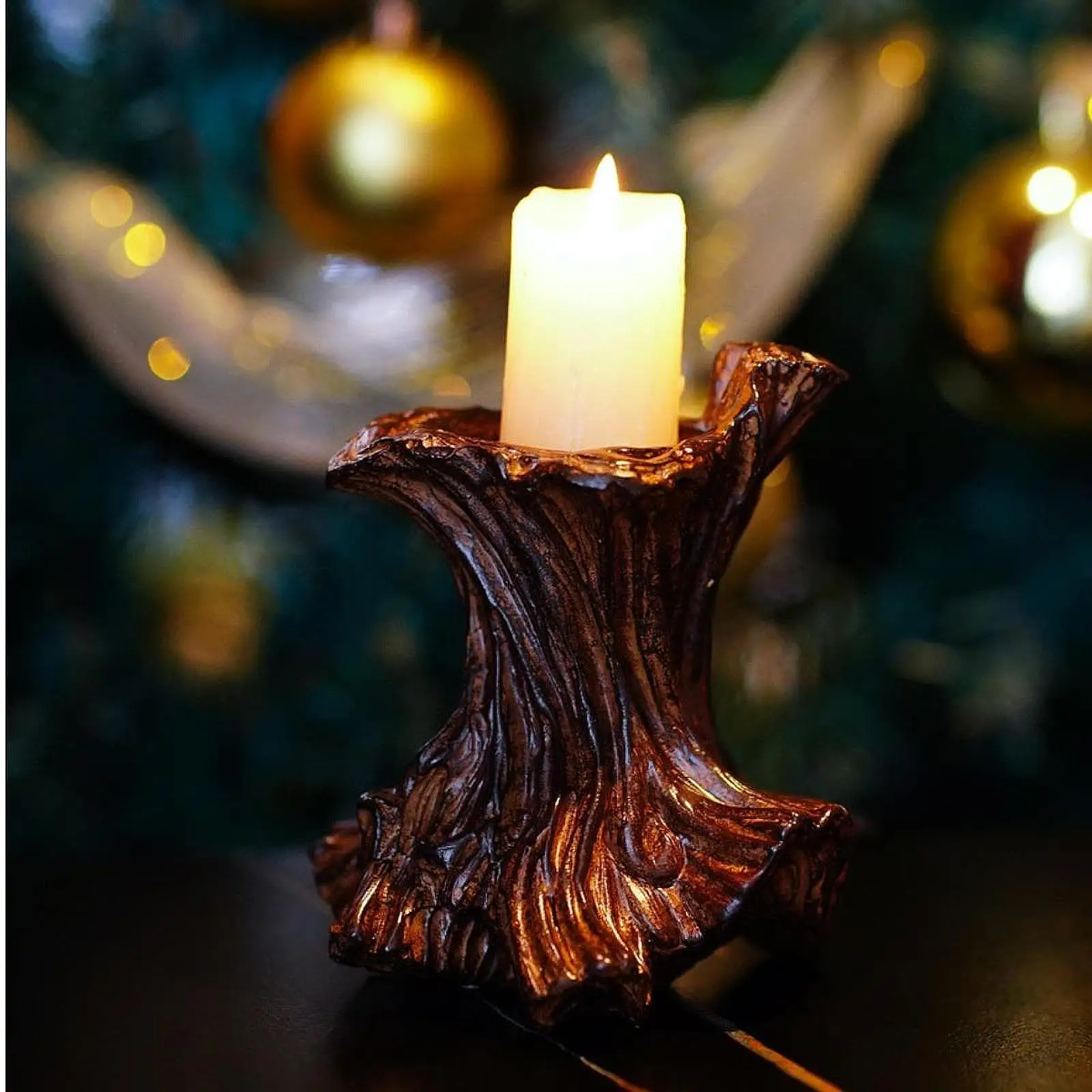 Tree Tump Candle Holder Candle Stand Tea Light Candle Holder