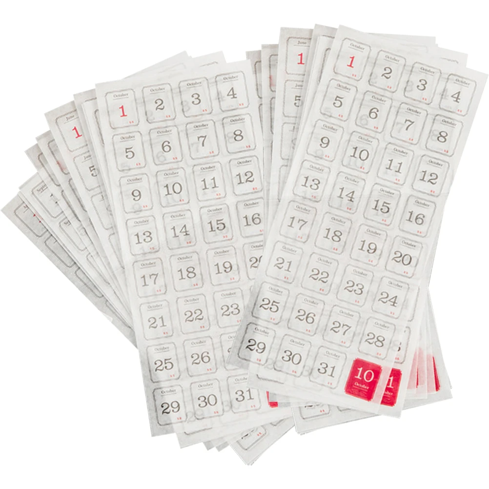 

24pcs Daily 365 Days Planner Stickers Sticker Labels Monthly Tabs Scrapbook Accessories School Office