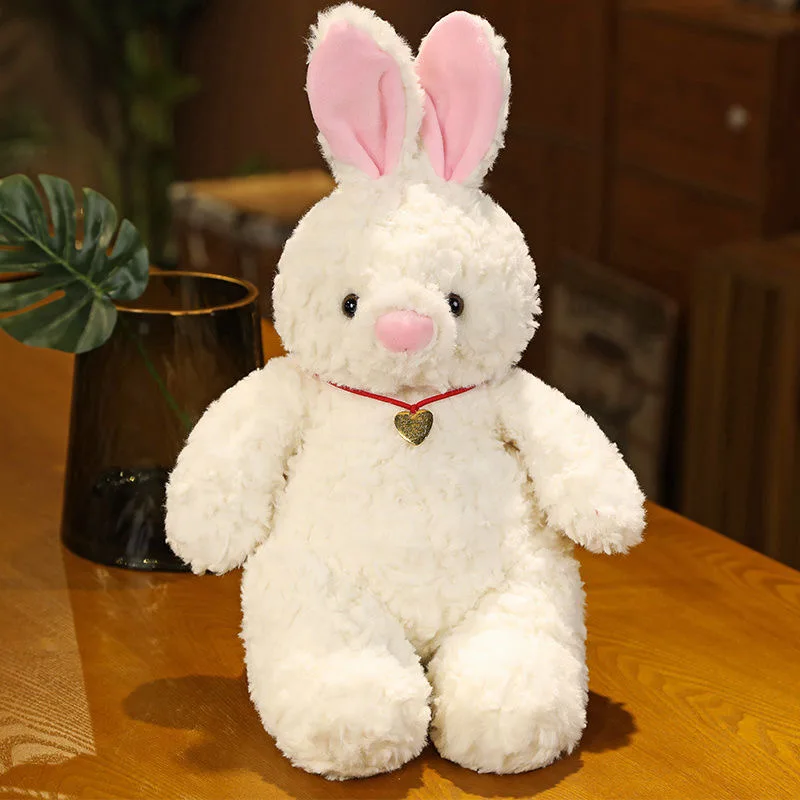 Lapin en peluche de Krasnoours mignon, jouet paresseux, animal confortable, oreiller en peluche, doux au beurre, anniversaire, cadeau de Noël, 30cm