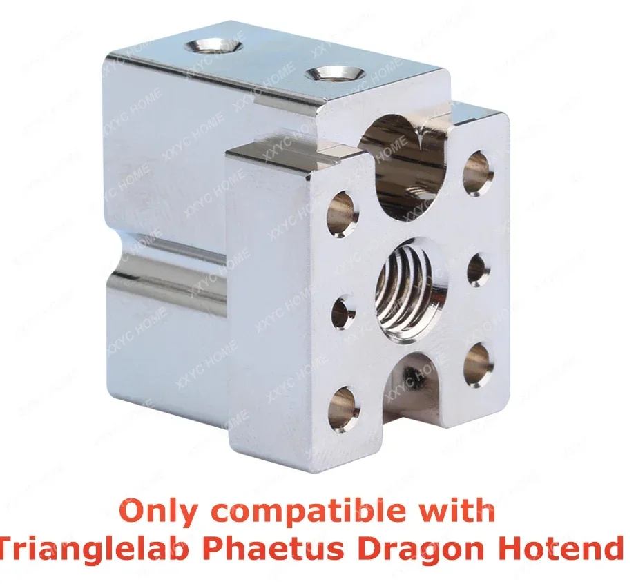 Trianglelab T-Volcano Dragon Plated Copper HeaterBlock Compatible With Trianglelab and Phaet Dragon Hotend 3d printer HEAT BLOCK