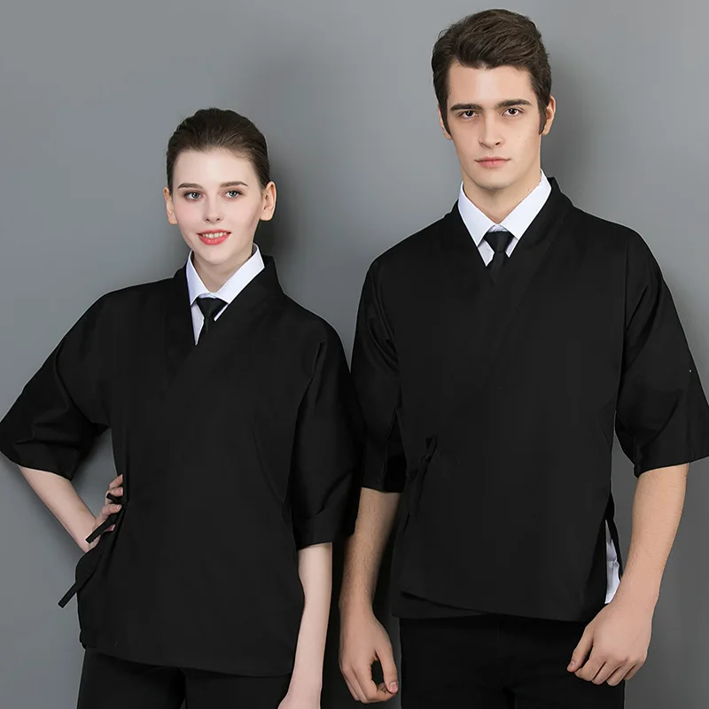 

Униформа шеф-повара для суши-ресторана A01, верхняя часть в японском стиле кимоно, рабочая одежда для японской кухни