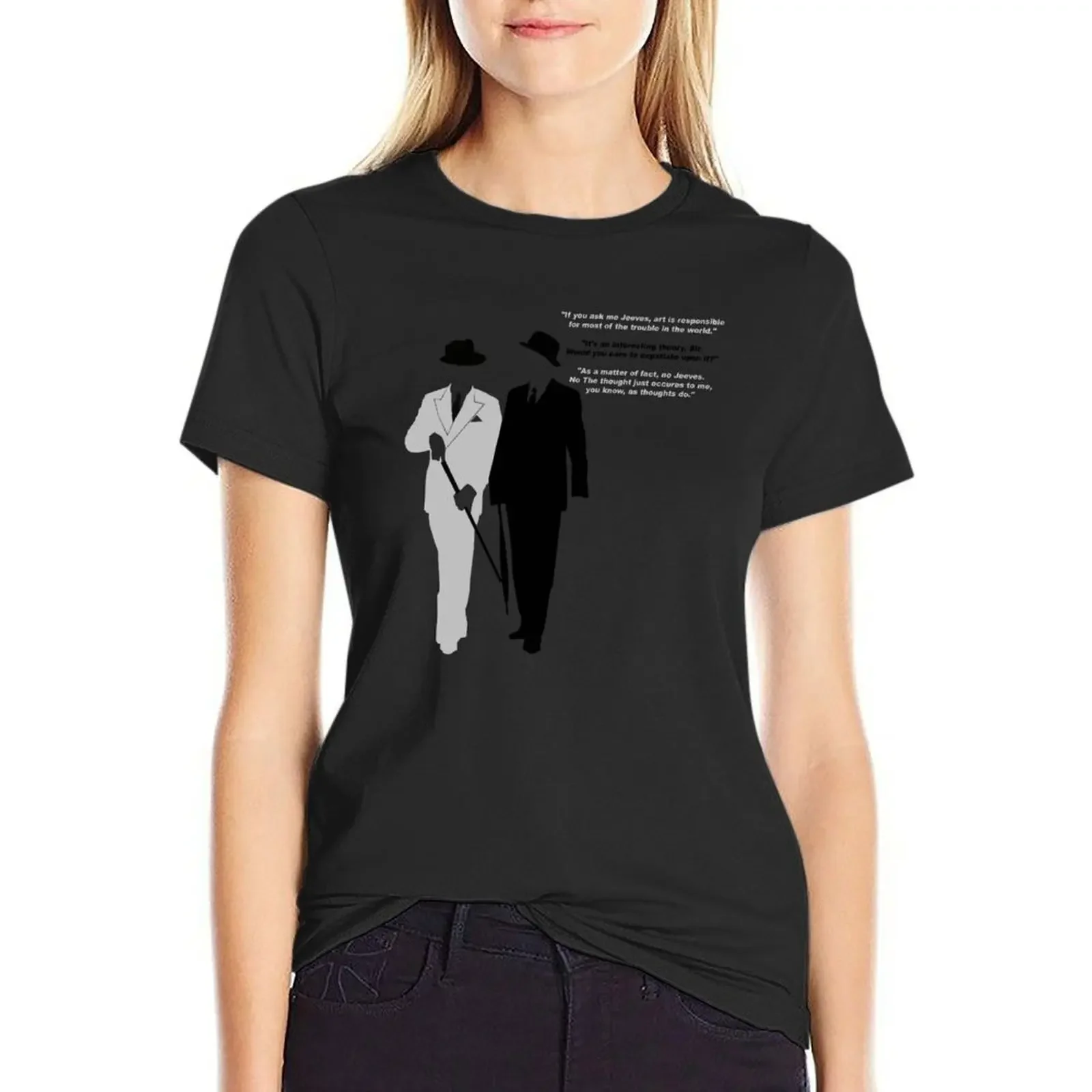 

Jeeves T-shirt Aesthetic clothing anime clothes t-shirts for Women graphic tees funny