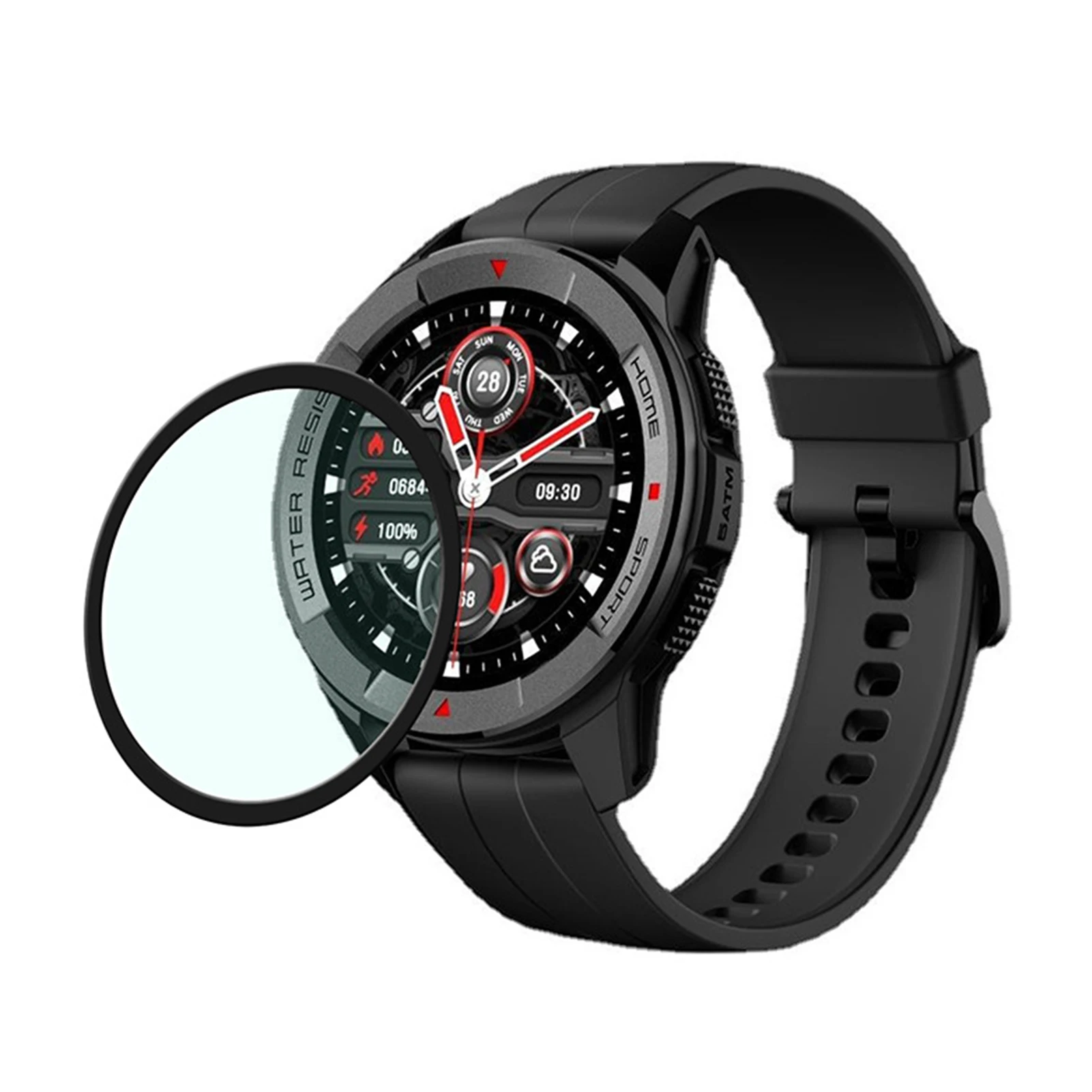 Smartwatch Protective Film For Mibros X1 Sport Smart Watch Display Screen Protector Full Cover Curved Soft Watch Accessories