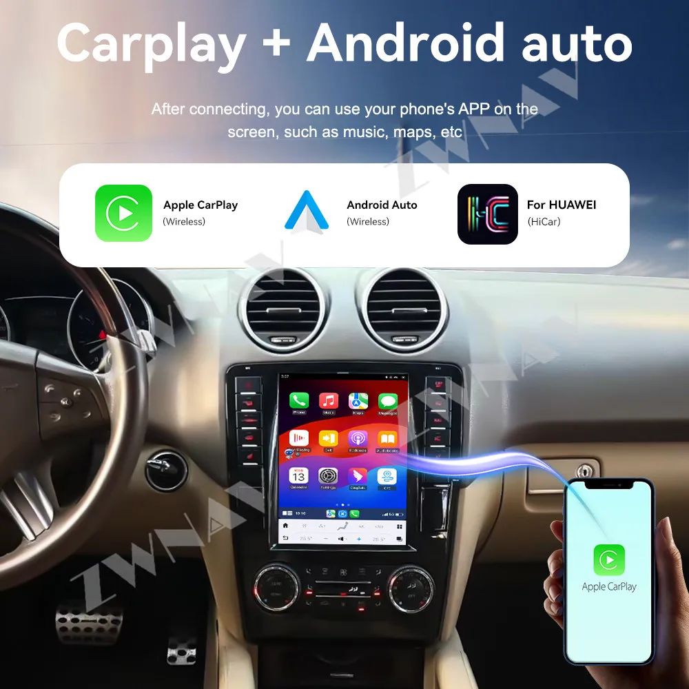 Android Car Radio For Mercedes Benz ML W164 W300 ML350/450 GL X164 G320/350/450/500 2005-2012 Multimedia Player GPS Navigation