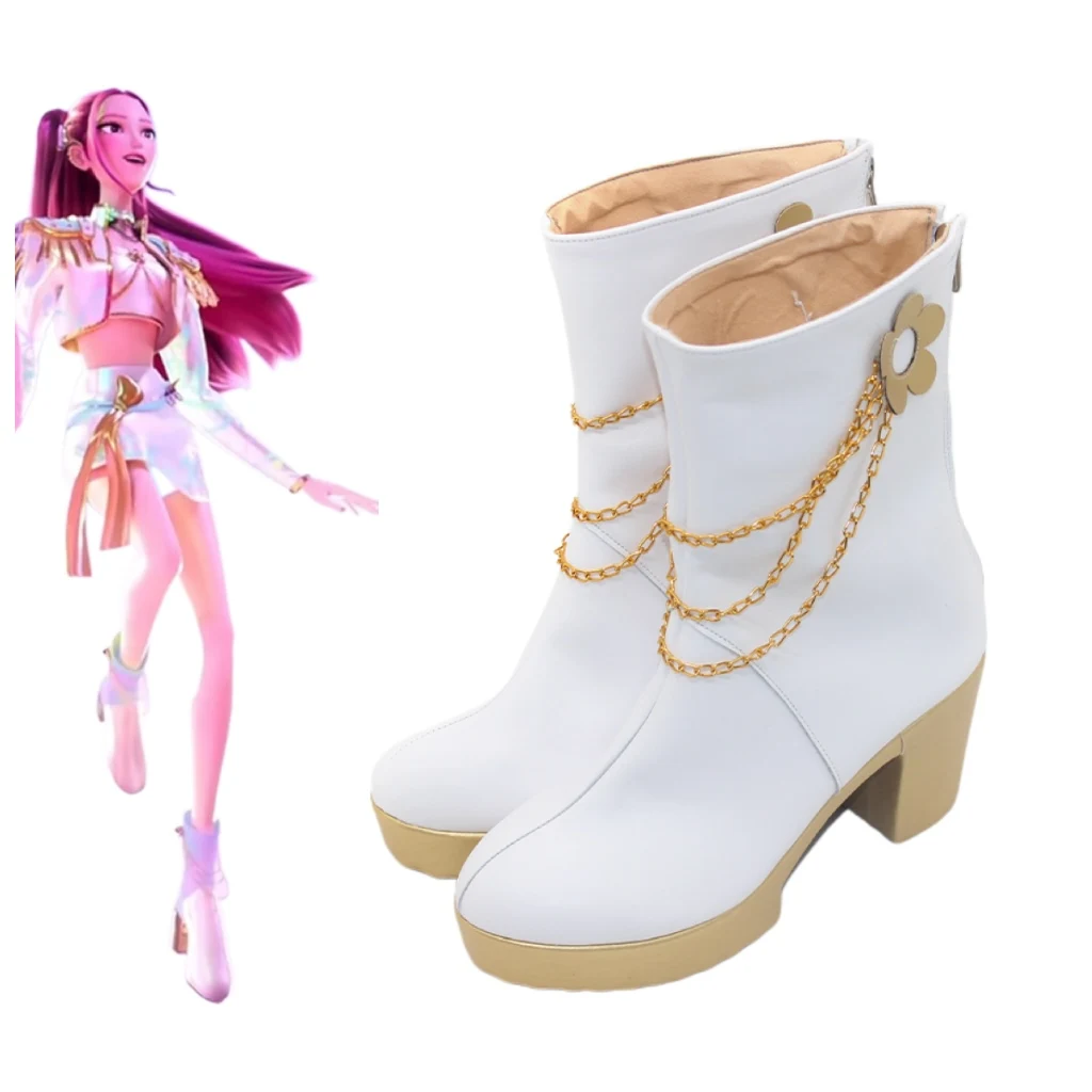 KPop Demon Hunters Mirai Dans Outfit Schoenen Cosplay Laarzen Volwassen Kinderen Halloween Carnaval Schoenen