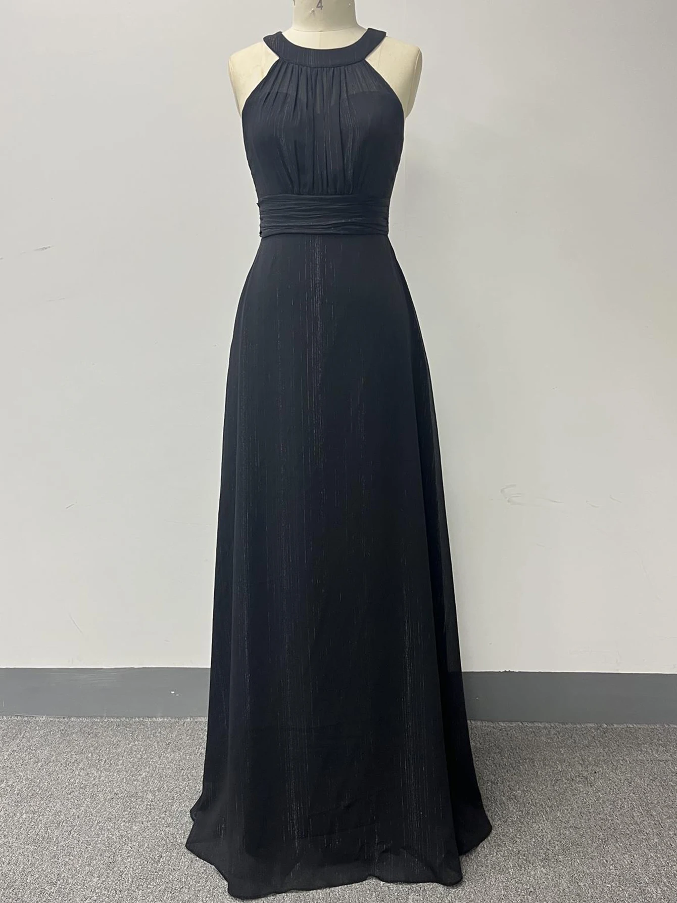 فستان صيفي ماكسي أسود مثير بدون ظهر للنساء فساتين طويلة أنيقة للحفلات الراقصة 2025 فستان سهرة فاخر لأعياد الميلاد للسيدات