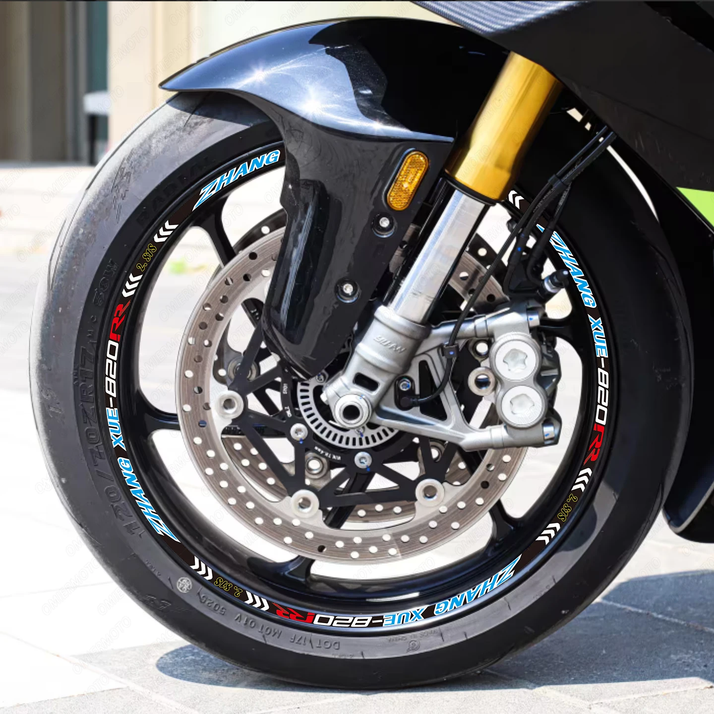 

Motorcycle Accessories Wheel Hub Stripes Sticker Rim Reflective Decals For ZXMOTO 820RR 820 RR