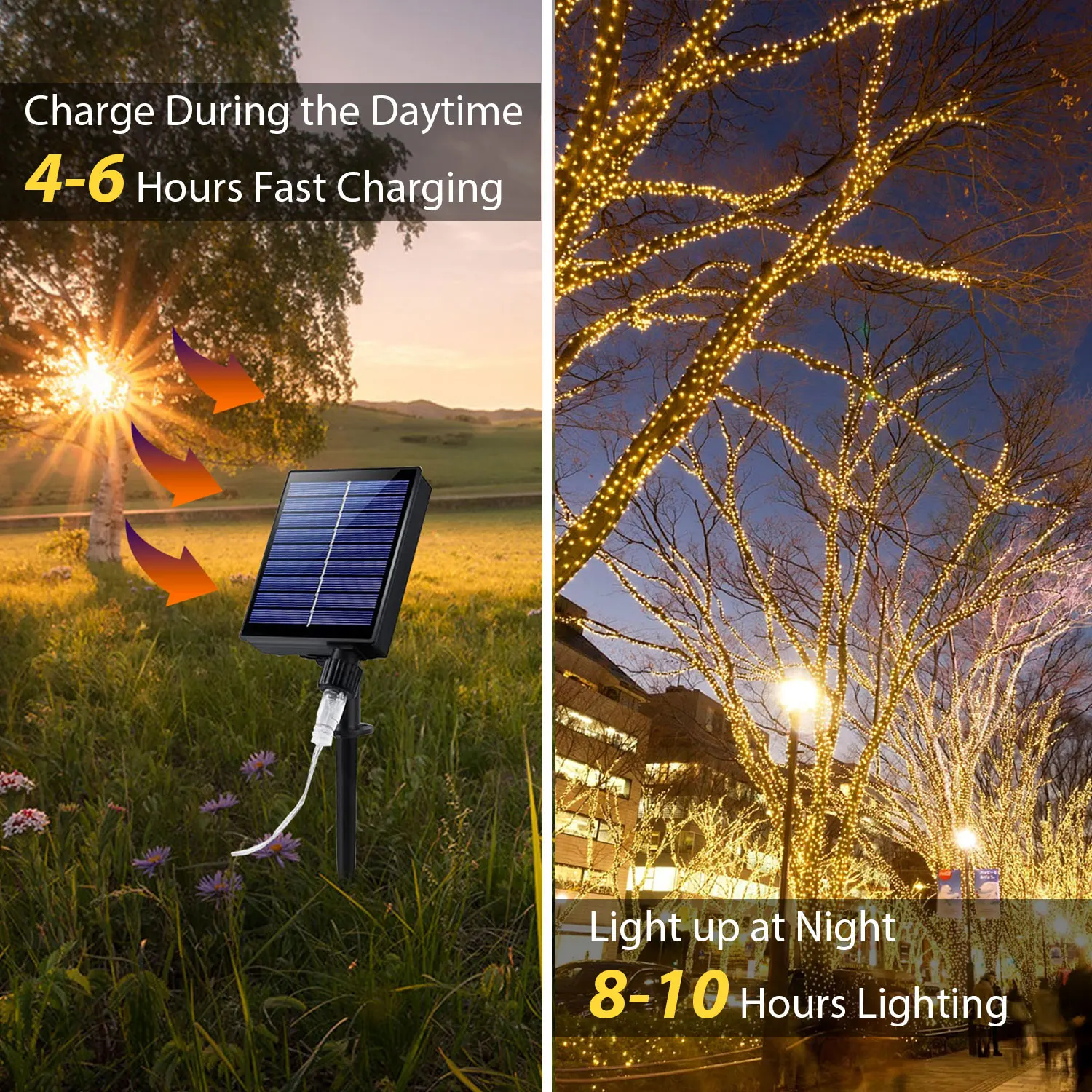 100M 1000LED Solar String Lights camera da letto Outdoor impermeabile Wedding Birthday Fairy Lights per Wedding Christmas Party Garden