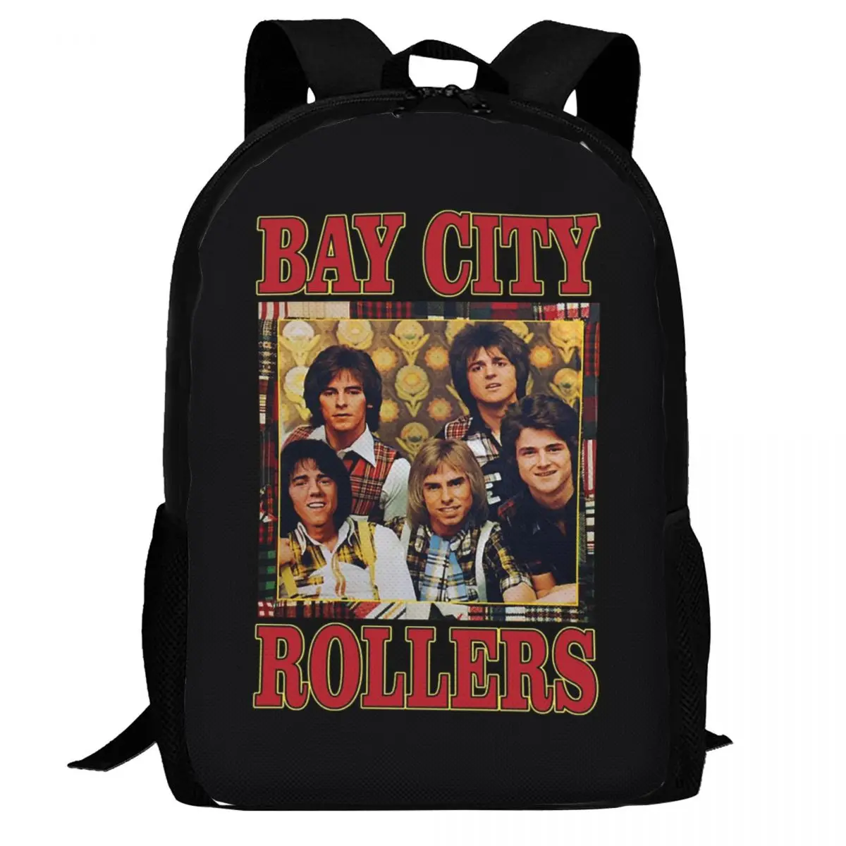 Band Bay City Rollers Music Rock Retro Vintage Backpack Daypack Large Capacity BookBag School Bag Shoulder Bags for Men Women
