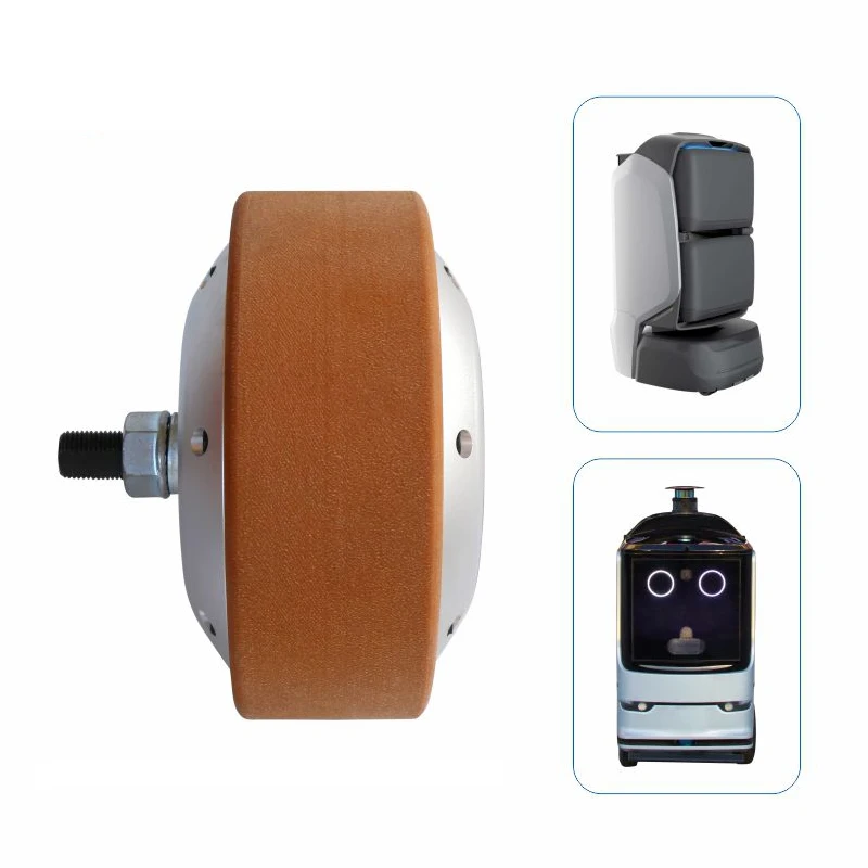 ZLTECH 허브 휠 모터 6.5인치 48V 500W 260RPM 200kg 하중 IP65 내장형 4096선 엔코더 농업용 로봇용 BLDC 모터