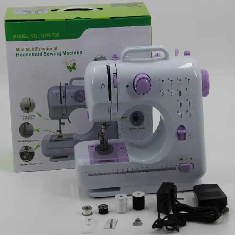 Upgraded Multifunctional Small Sewing Machine for Sewing Sofa Covers, Dolls, and Clothing