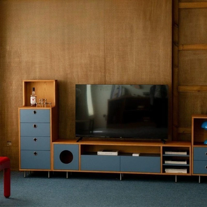 TV cabinet antique Bauhaus multi-functional combination cabinet display cabinet storage locker