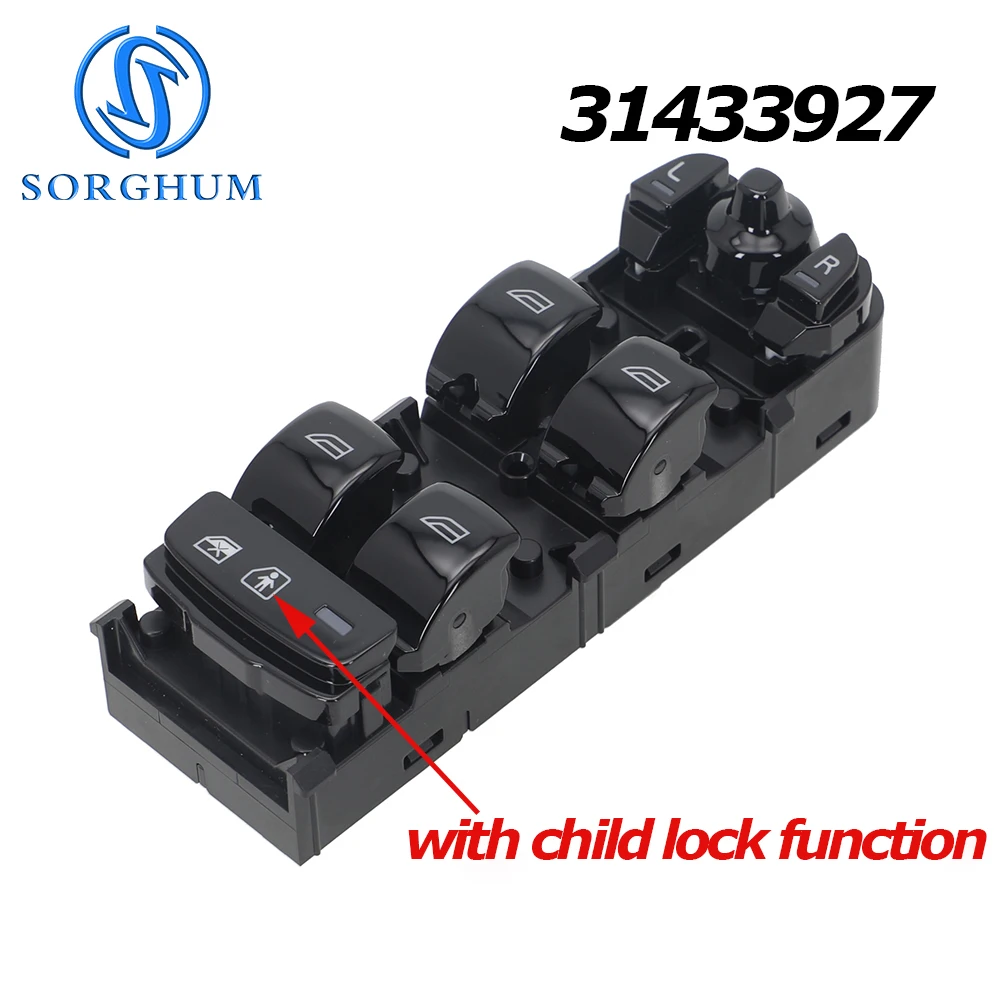 31433927 31433926 For Volvo V90 XC90 S90 2.0L 2016 2017 2018 2019 2020 2021 Car Power Master Driver Window Control Switch Lifter