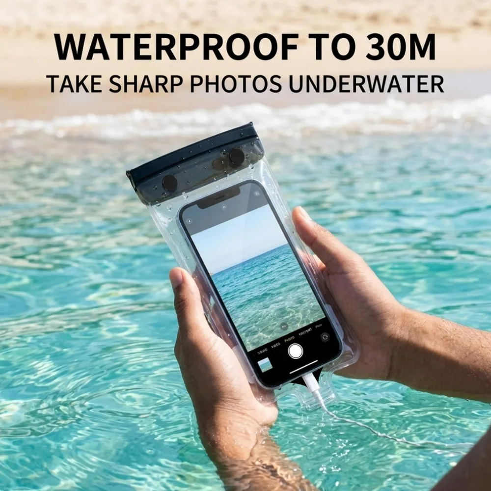1-10Pcs Universal IPX8 Waterproof Phone Bag Cases for IPhone 17 16 15 Pro Max Xiaomi Samsung S26  S25 Ultra Swim Cover Accessory view 4