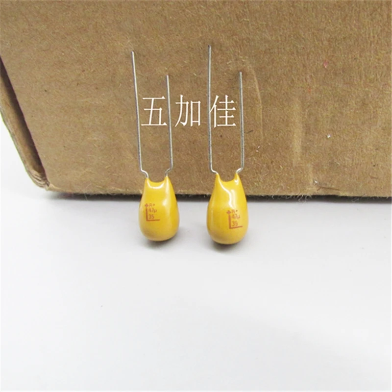 

10PCS/Imported brand new 35V47UF TAP476K035CCS 10% audio fever gallbladder capacitor with direct insertion tantalum capacitor