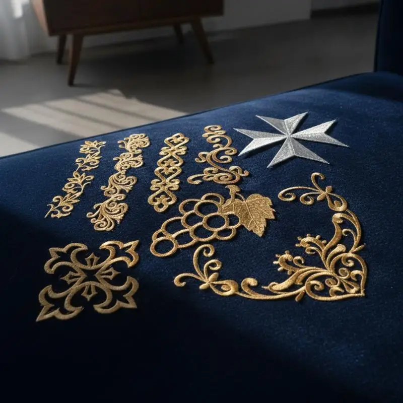 Gold And Silver Floral Embroidery Cloth Stickers Patches Stage Costume Embroidery Clothing DIY Handmade Accessories