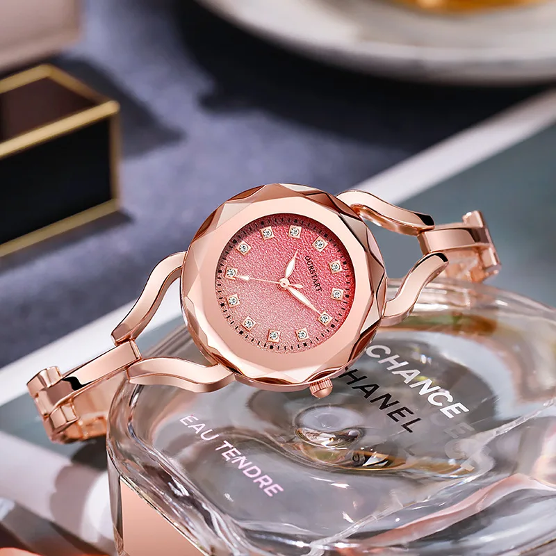 UTHAI CQ304 Fashion Women watch gradient dial high-end bracelet quartz watch light luxury clock gift watches for woman