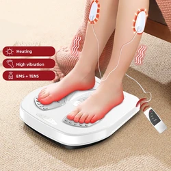 Vibration Foot Leg Trainer with Heat,Remote Control,Adjustable Vibration Speed Electric Machine, for Circulation,Plantar Fa