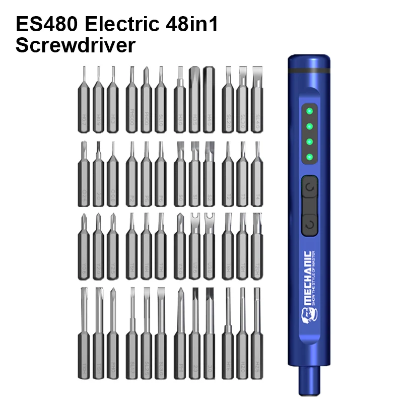 Mechanic ES480 Electric 48in1 Screwdriver Set Multifunctional High Hardness Mobile Phone Disassembly Repair Tool