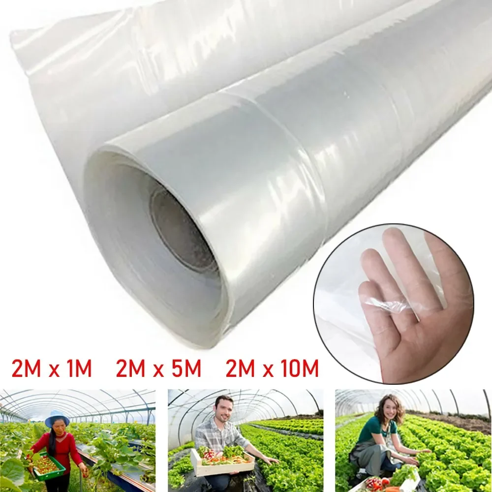 Transparent Vegetable Greenhouse Agricultural Cultivation Plastic Cover Film 8 Size Optional Waterproof Anti-UV Protect Plant