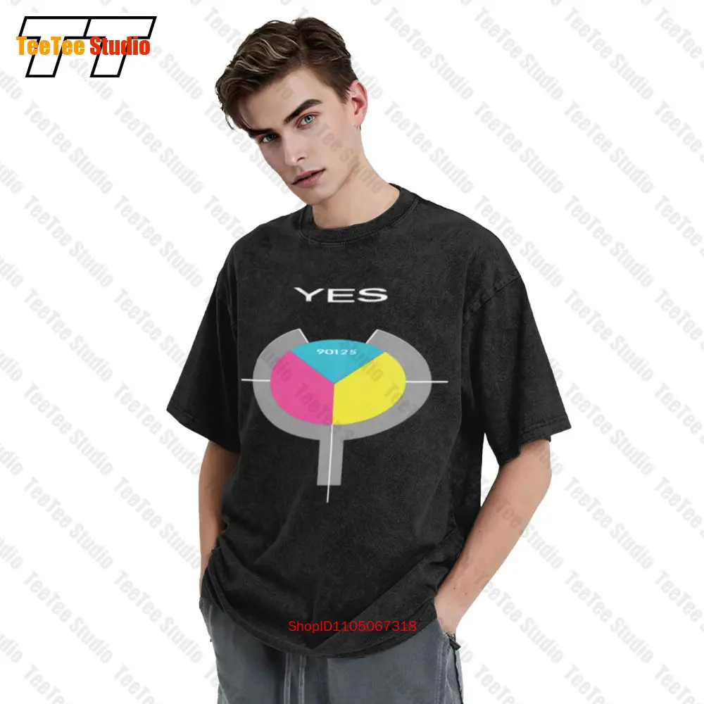 نعم 90125 روك باند سبورت فينتاج تي شيرت أساسي JG9Z