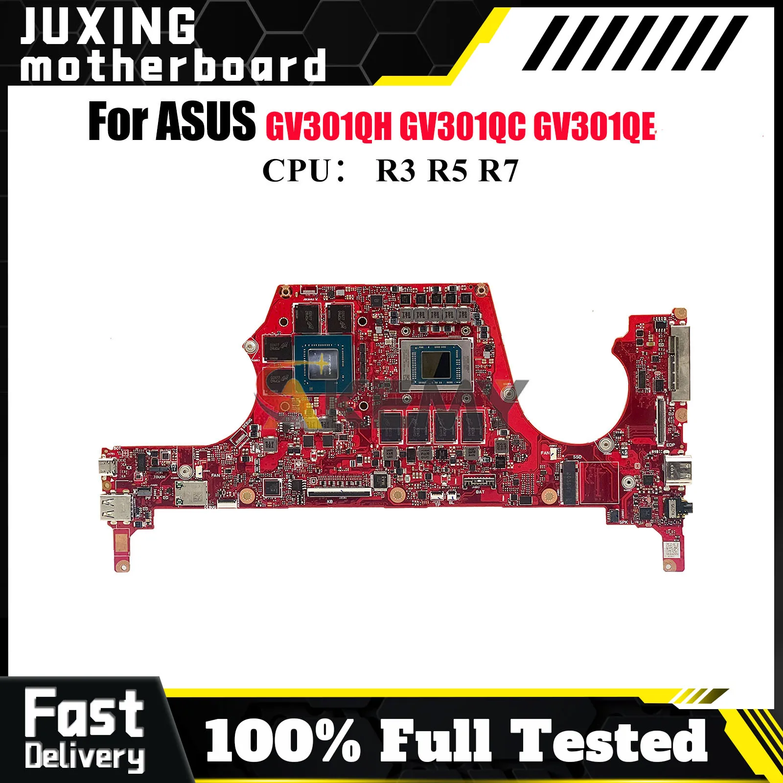 

GV301QH Laptop Motherboard For ASUS ROG GV301QE GV301Q GV301QC GV301QH Notebook Mainboard With R3 R5 R7 CPU 100% tests OK stk