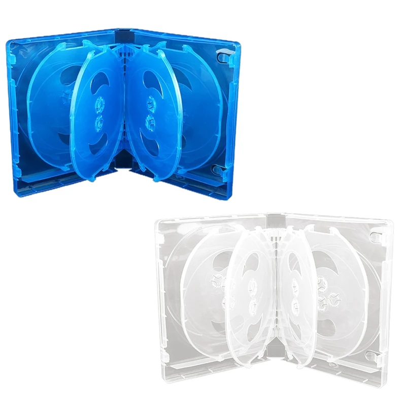 CD Storage Box 10-Piece Pack CD Case Plastic Double-Sided CD Storage Car CD Case Thickened DVD Case