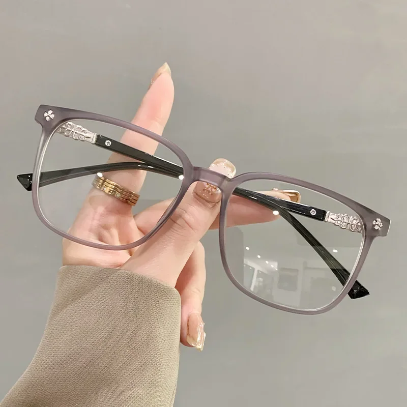MDOD Myopia Glasses Plastic Metal Frame Gray 3