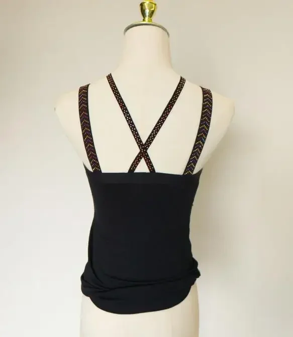 sexy women halter camis femme rhinestones tanks top women padded cute tops