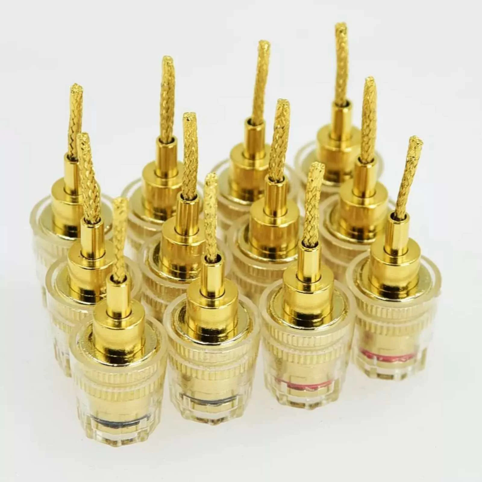 Imagem -05 - Banana Fêmea Parafuso-tipo Conector Plugue Adaptador para Jack Center Fio Surround Terminais de Alto-falante com Mola mm mm