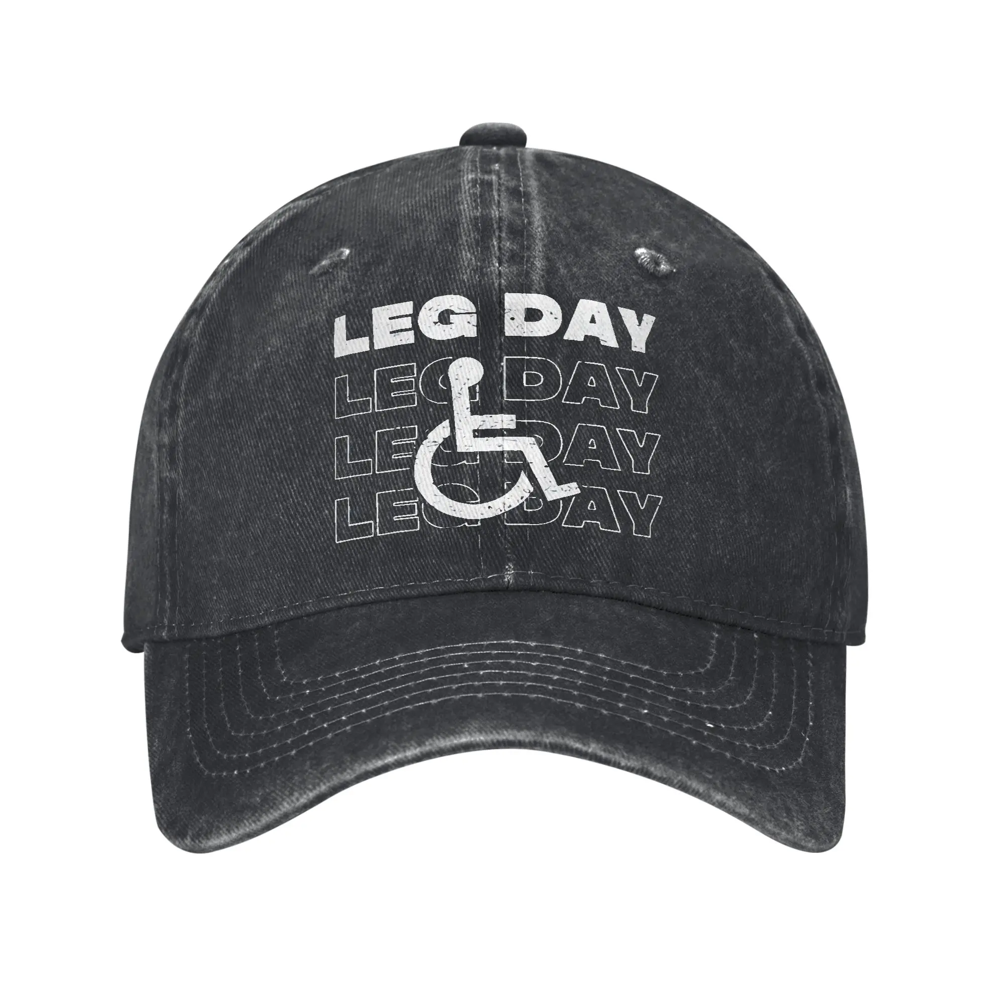 Leg Day  Baseball Caps  Distressed Washed Hats Cap Vintage Outdoor All Seasons Travel Unstructured Soft Snapback Hat
